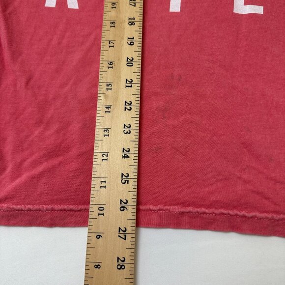 Comfort Colors Shirt Womens Medium Red Drop The Rope Graphic Tee Cotton Slogan - Picture 7 of 9